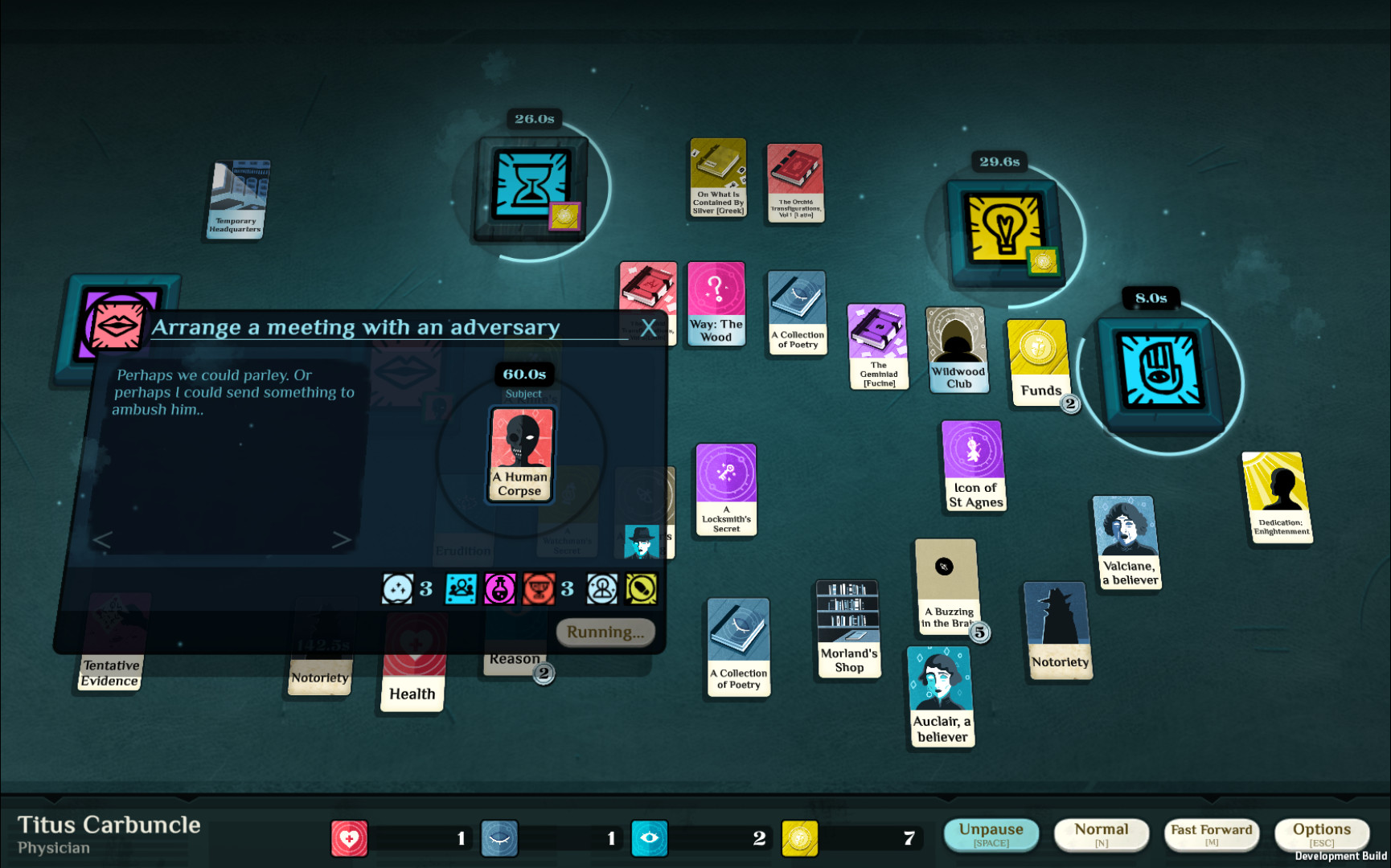 Скриншот из игры Cultist Simulator - 2