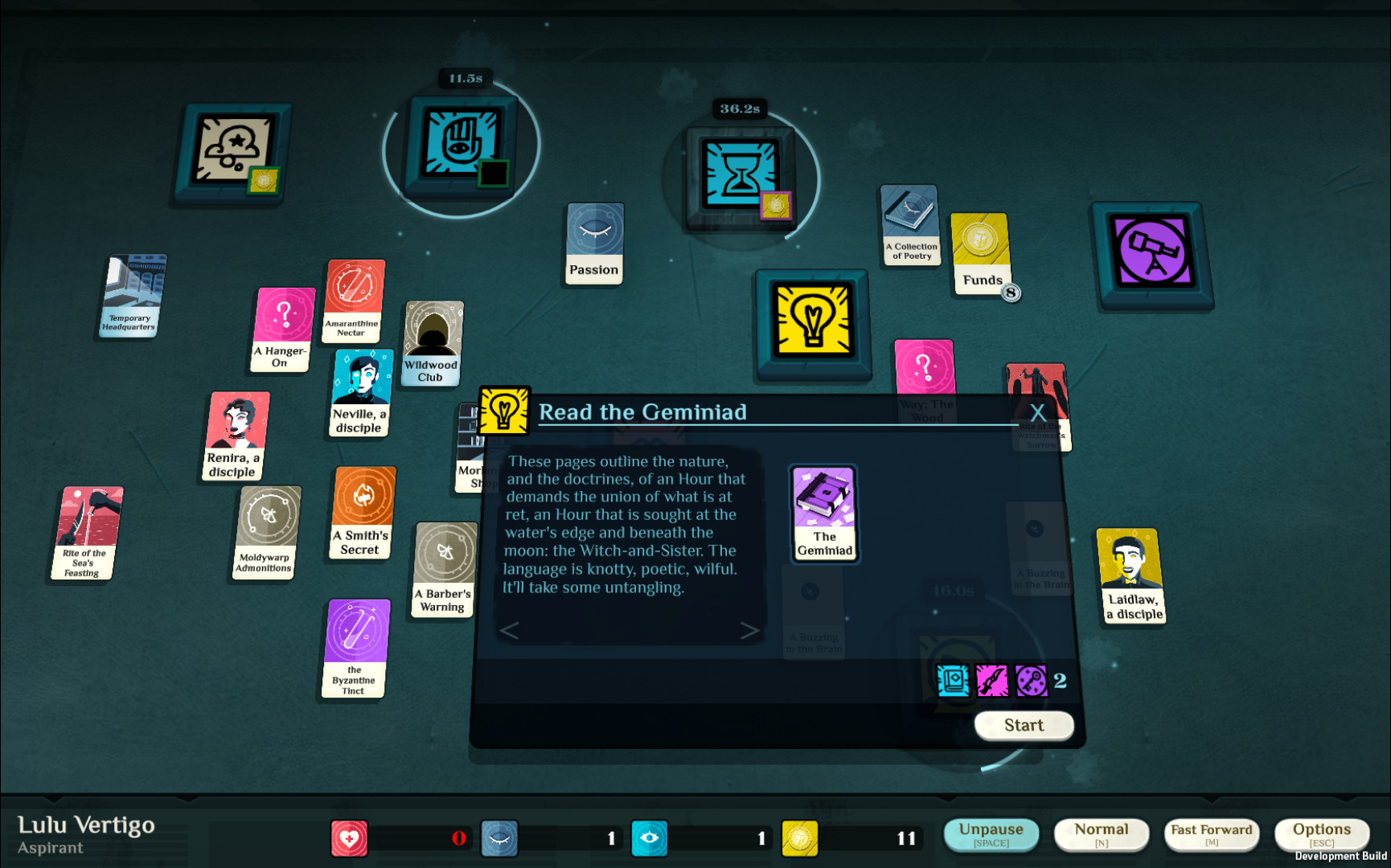 Скриншот из игры Cultist Simulator - 8