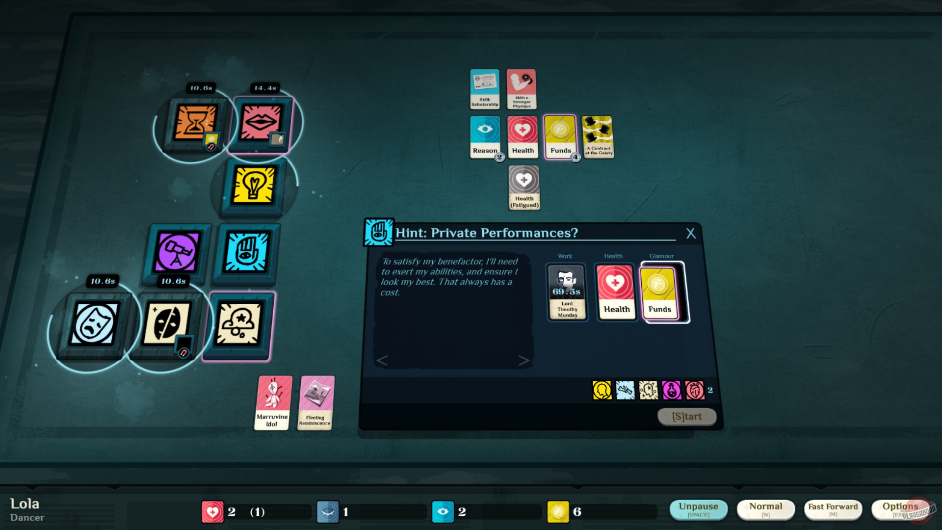 Скриншот из игры Cultist Simulator - 74