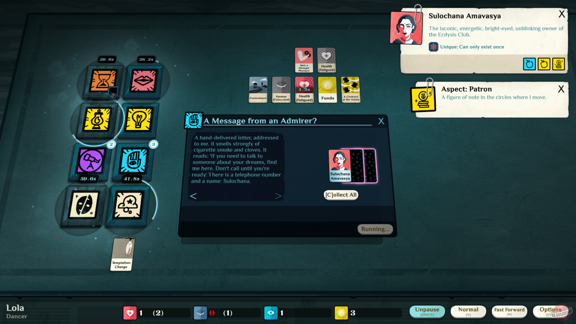 Скриншот из игры Cultist Simulator - 24