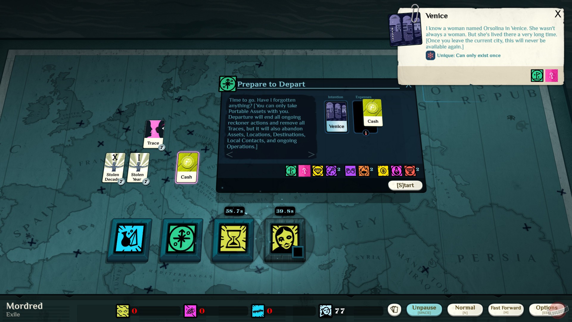 Скриншот из игры Cultist Simulator - 85
