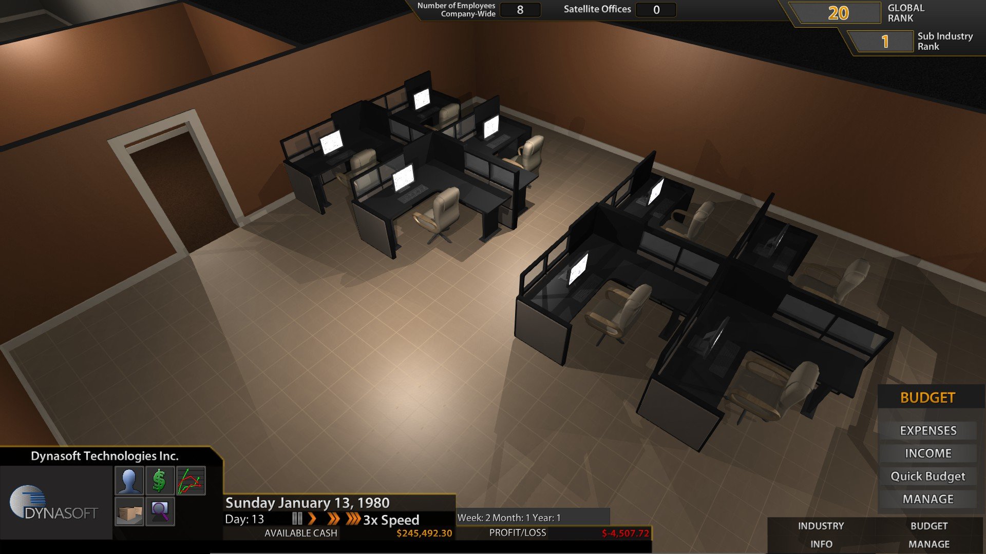 Скриншот из игры Tech Executive Tycoon - 1