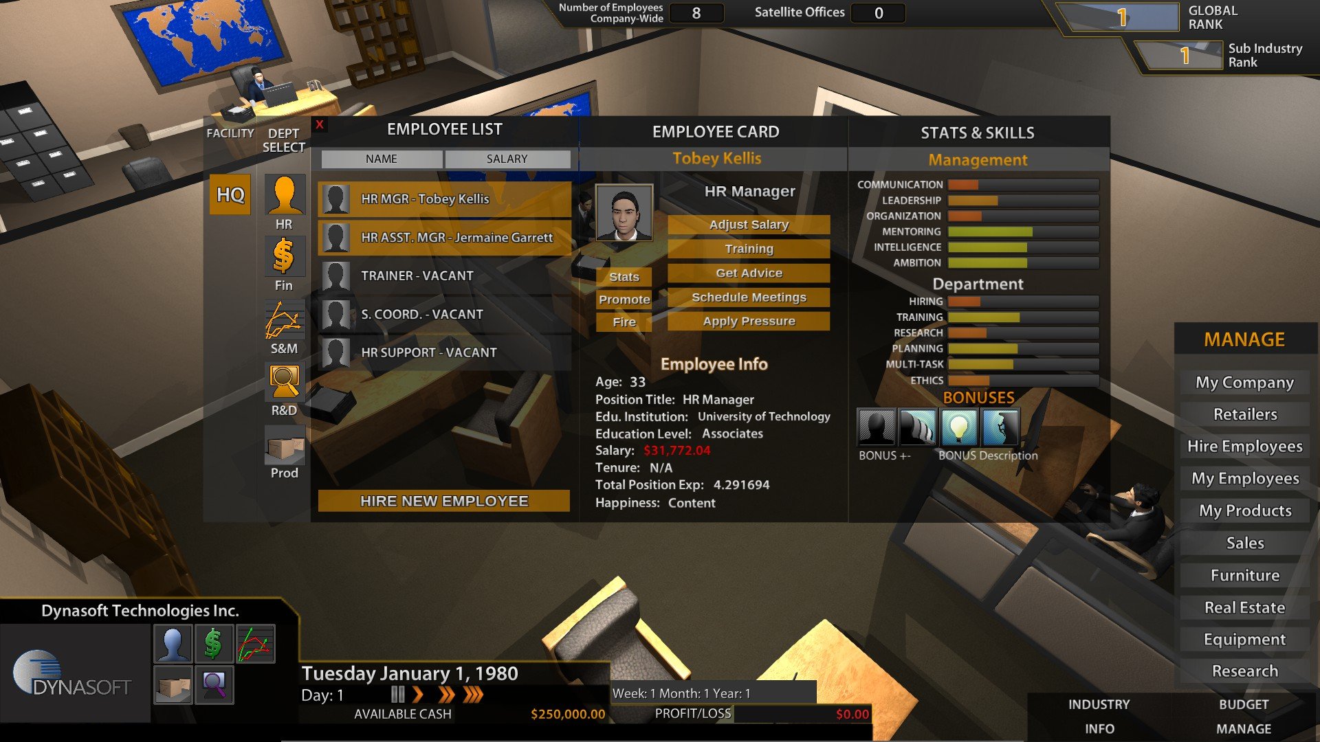 Скриншот из игры Tech Executive Tycoon - 3