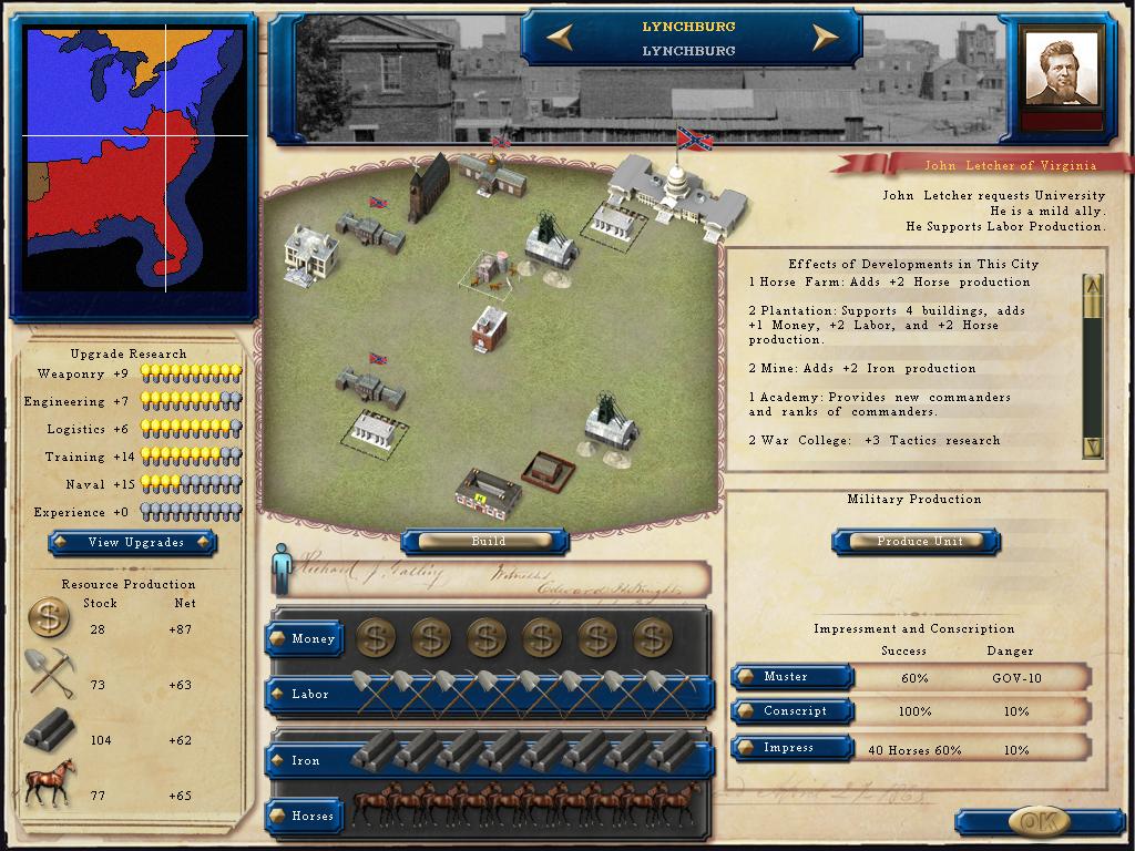 Скриншот из игры Forge of Freedom: The American Civil War - 13