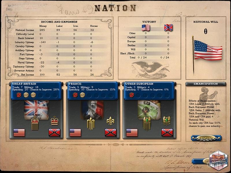 Скриншот из игры Forge of Freedom: The American Civil War - 14