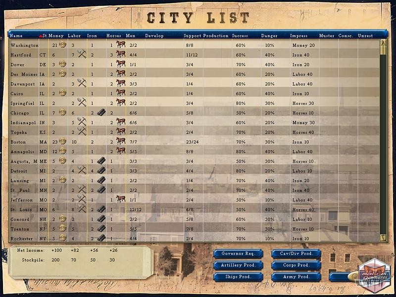 Скриншот из игры Forge of Freedom: The American Civil War - 18