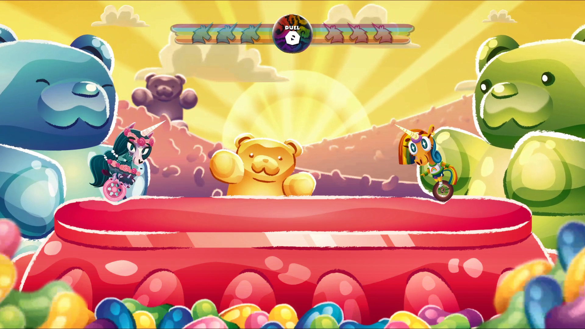 Скриншот из игры Unicorns on Unicycles - 2