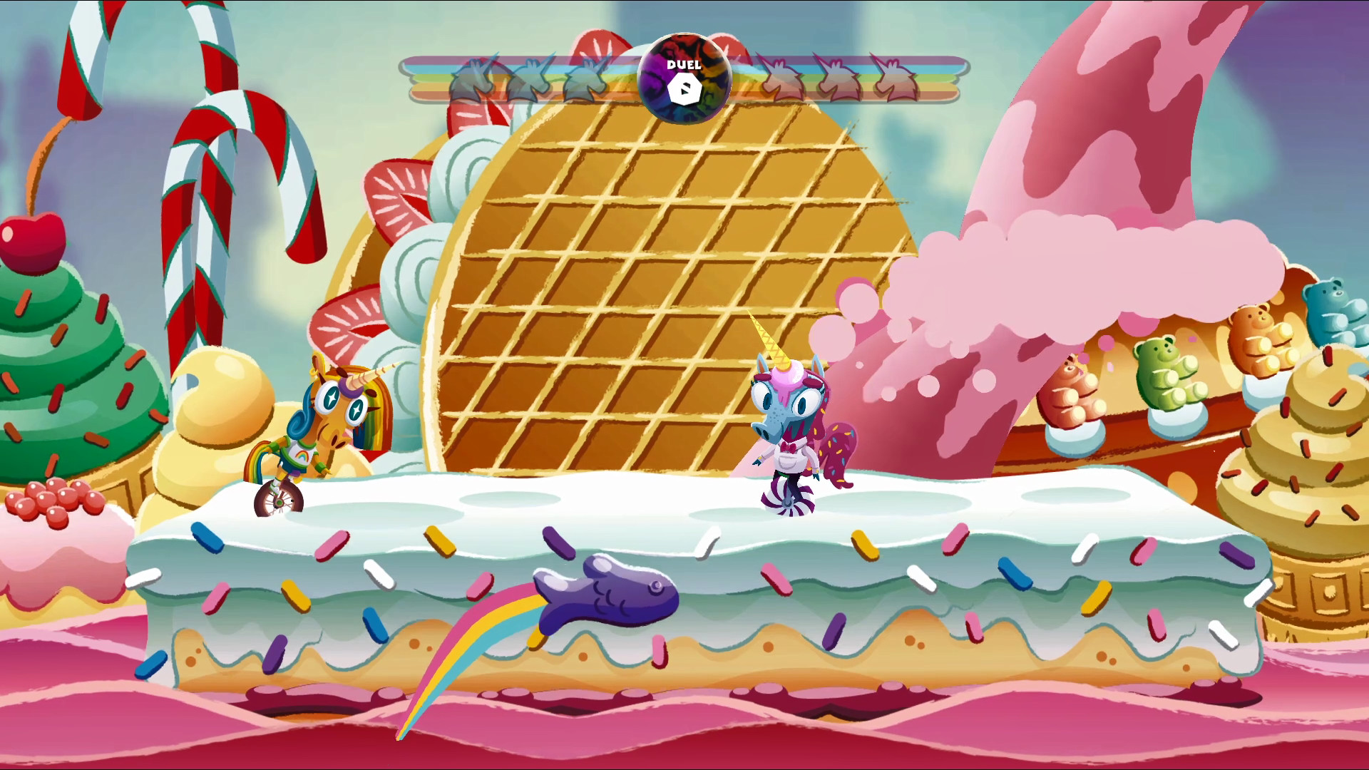 Скриншот из игры Unicorns on Unicycles - 10
