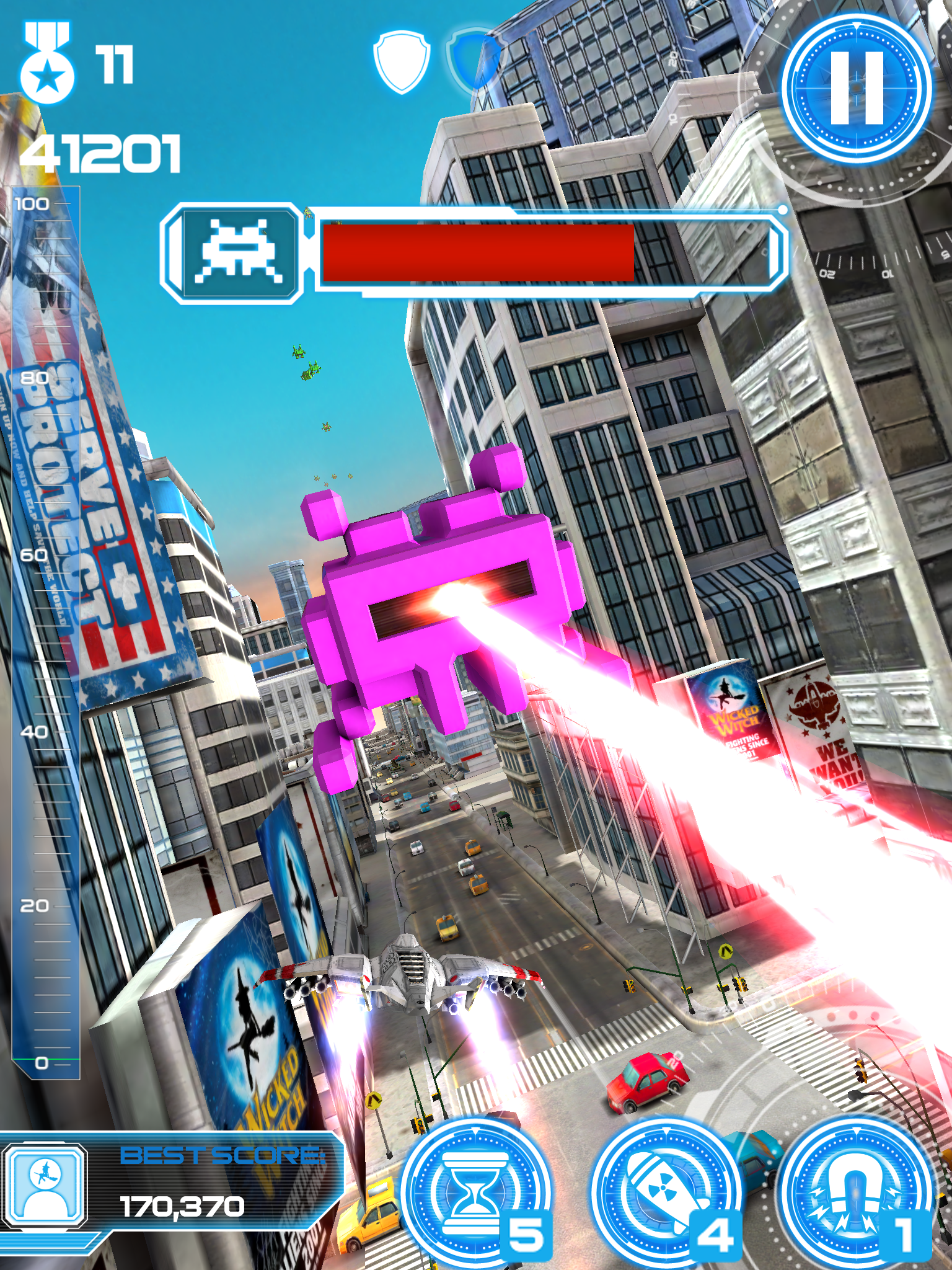 Скриншот из игры Jet Run: City Defender - 16