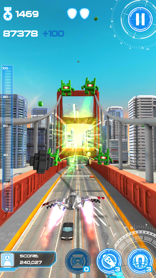 Скриншот из игры Jet Run: City Defender - 1