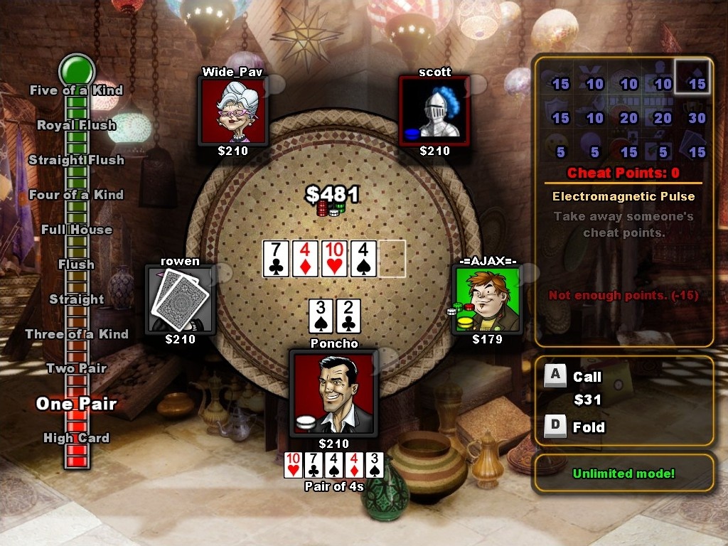 Скриншот из игры Texas Cheat'Em - 19