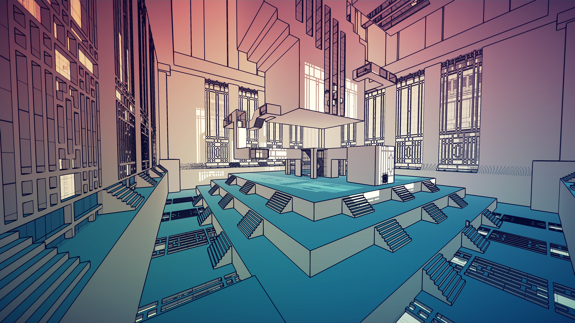 Скриншот из игры Manifold Garden - 1