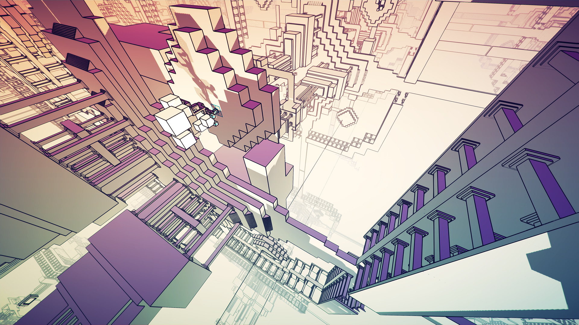 Скриншот из игры Manifold Garden - 3