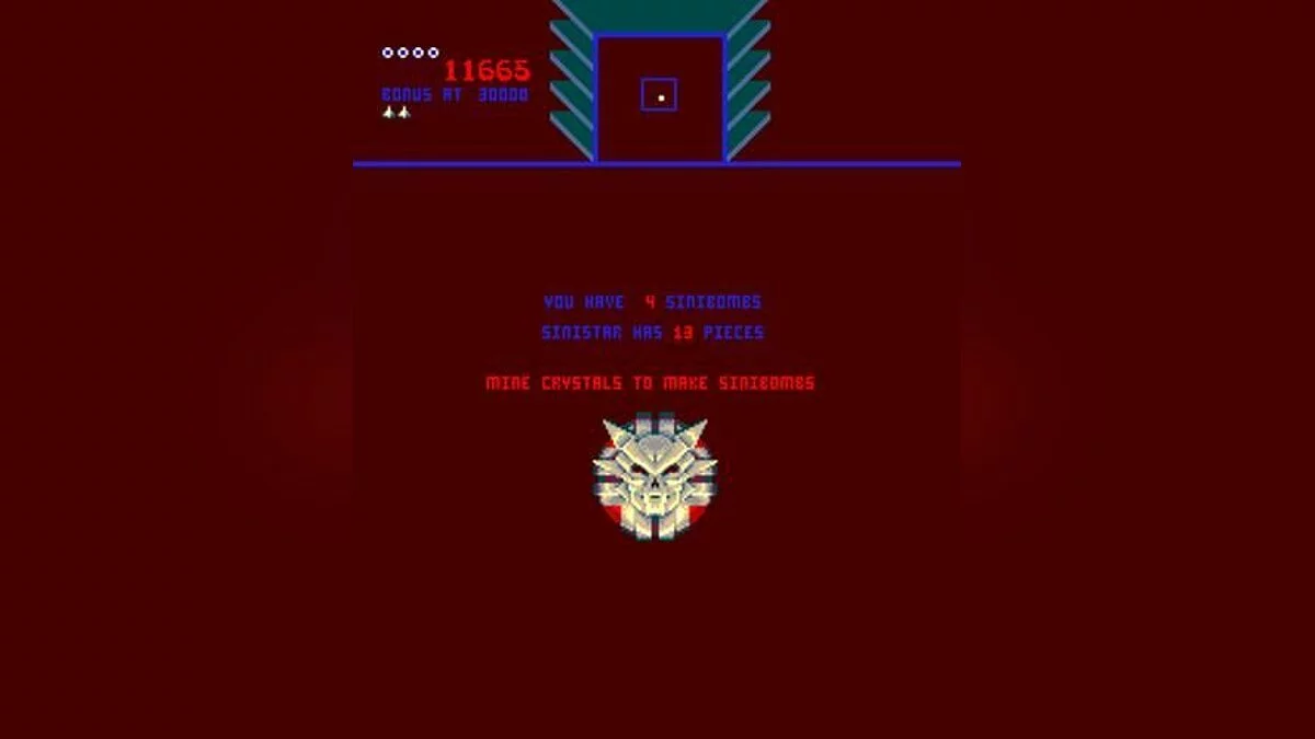 Скриншот из игры Sinistar - 3