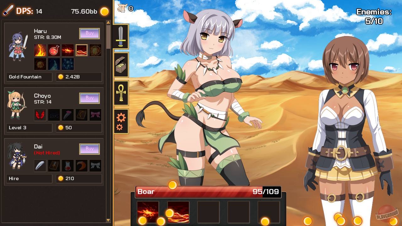 Скриншот из игры Sakura Clicker - 2