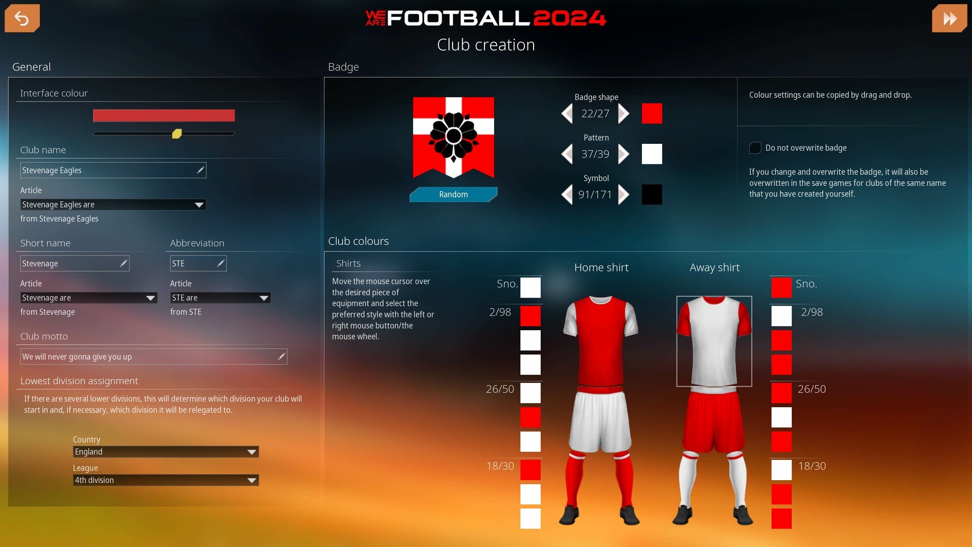 Скриншот из игры WE ARE FOOTBALL 2024 - 4