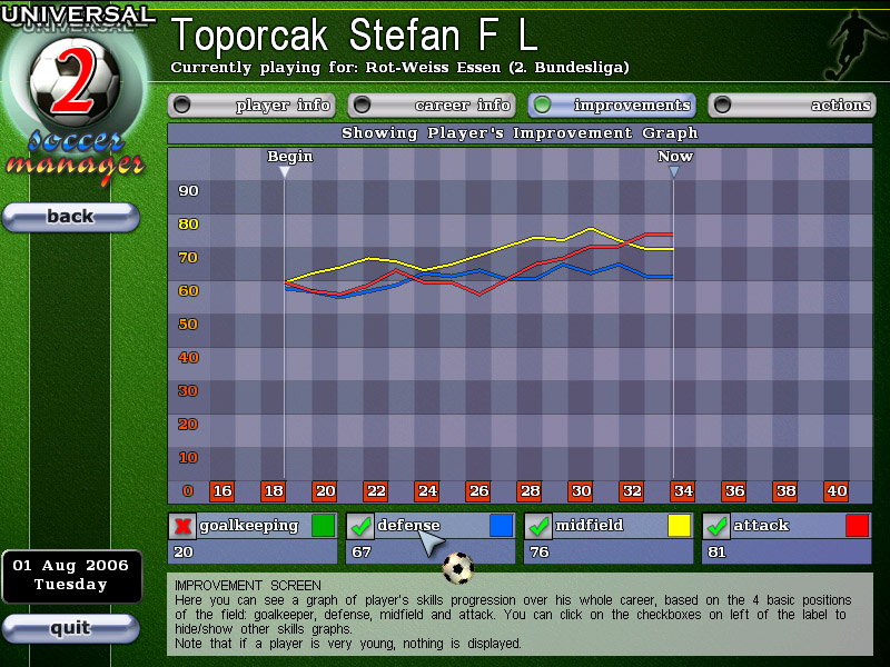 Скриншот из игры Universal Soccer Manager 2 - 6