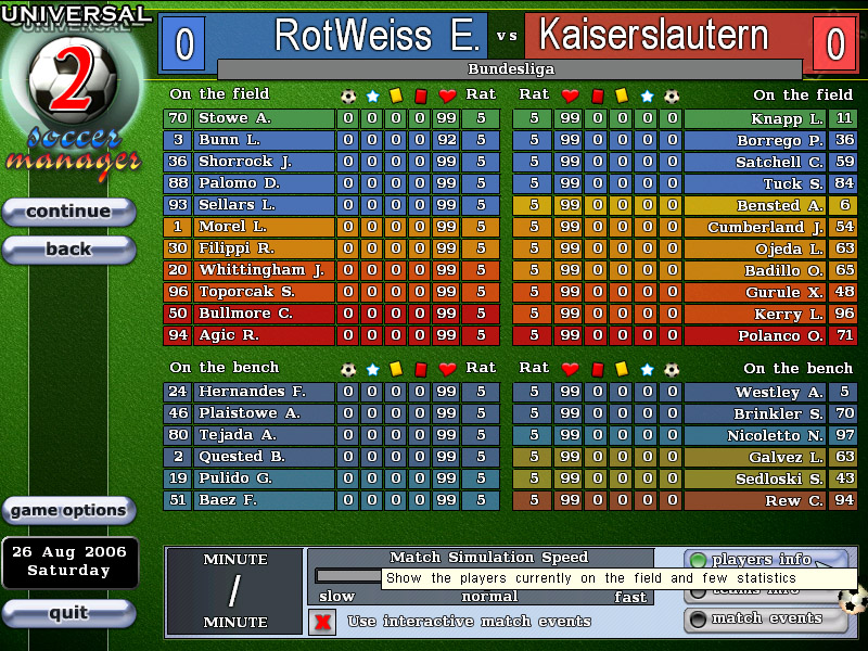 Скриншот из игры Universal Soccer Manager 2 - 8