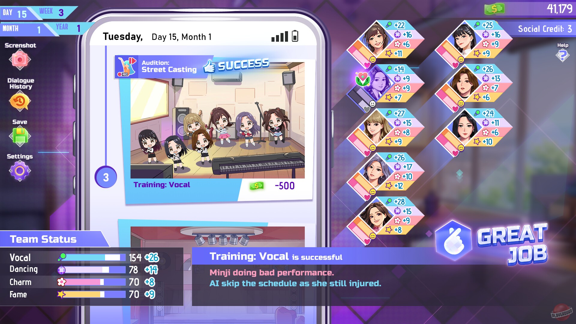Скриншот из игры K-pop Idol Stories: Road to Debut - 14