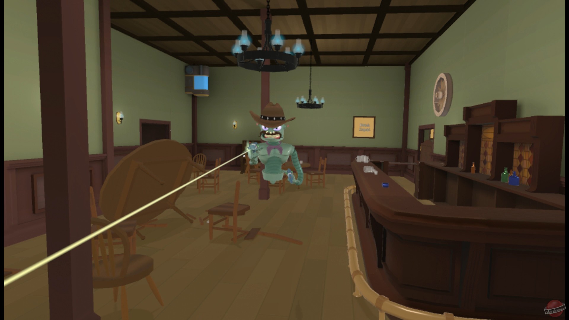 Скриншот из игры Cowbots and Aliens - 7