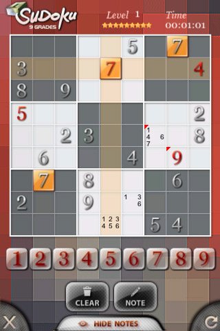 Скриншот из игры Wiz Sudoku - 2