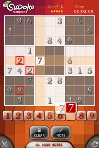 Скриншот из игры Wiz Sudoku - 5