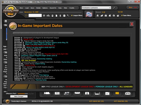 Скриншот из игры Draft Day Sports: Pro Basketball 2 - 6