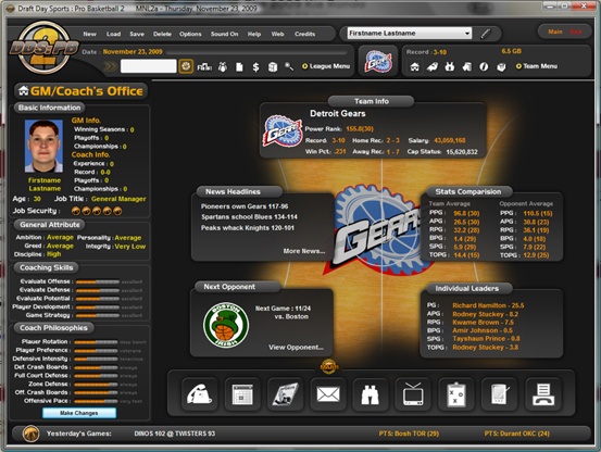 Скриншот из игры Draft Day Sports: Pro Basketball 2 - 9