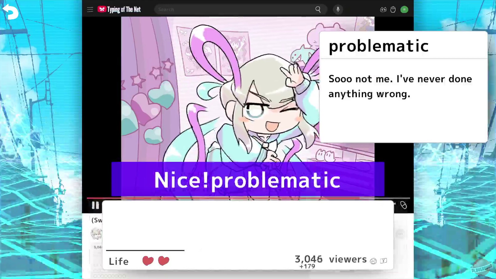 Скриншот из игры NEEDY STREAMER OVERLOAD: Typing of The Net - 2