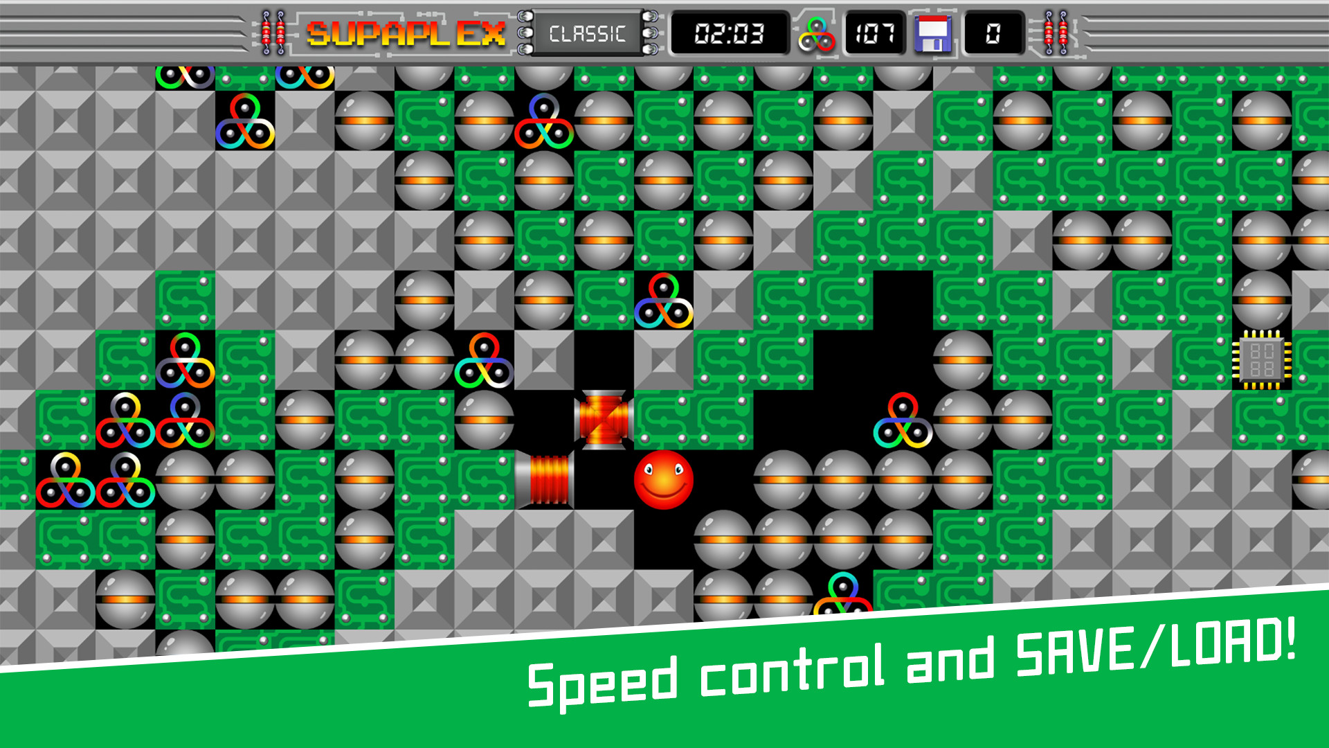 Скриншот из игры Supaplex - 10