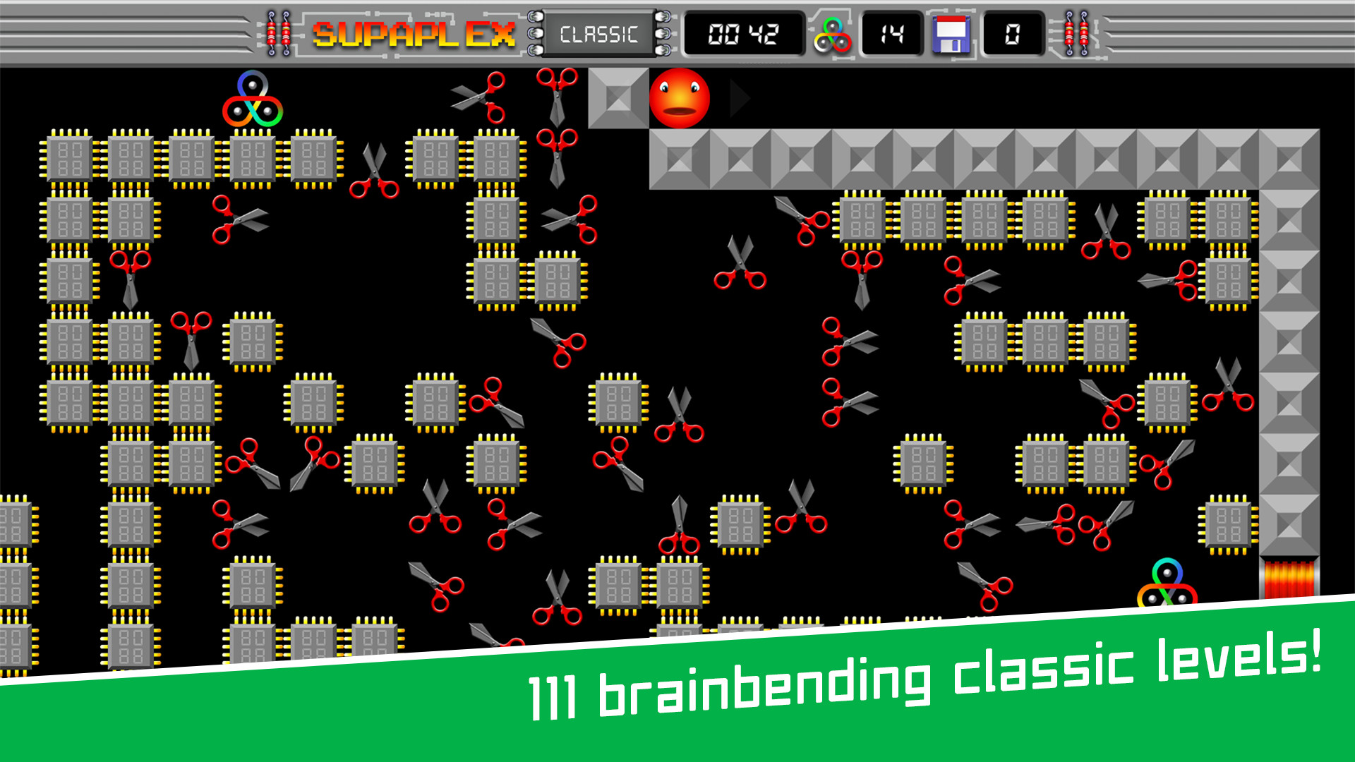 Скриншот из игры Supaplex - 4