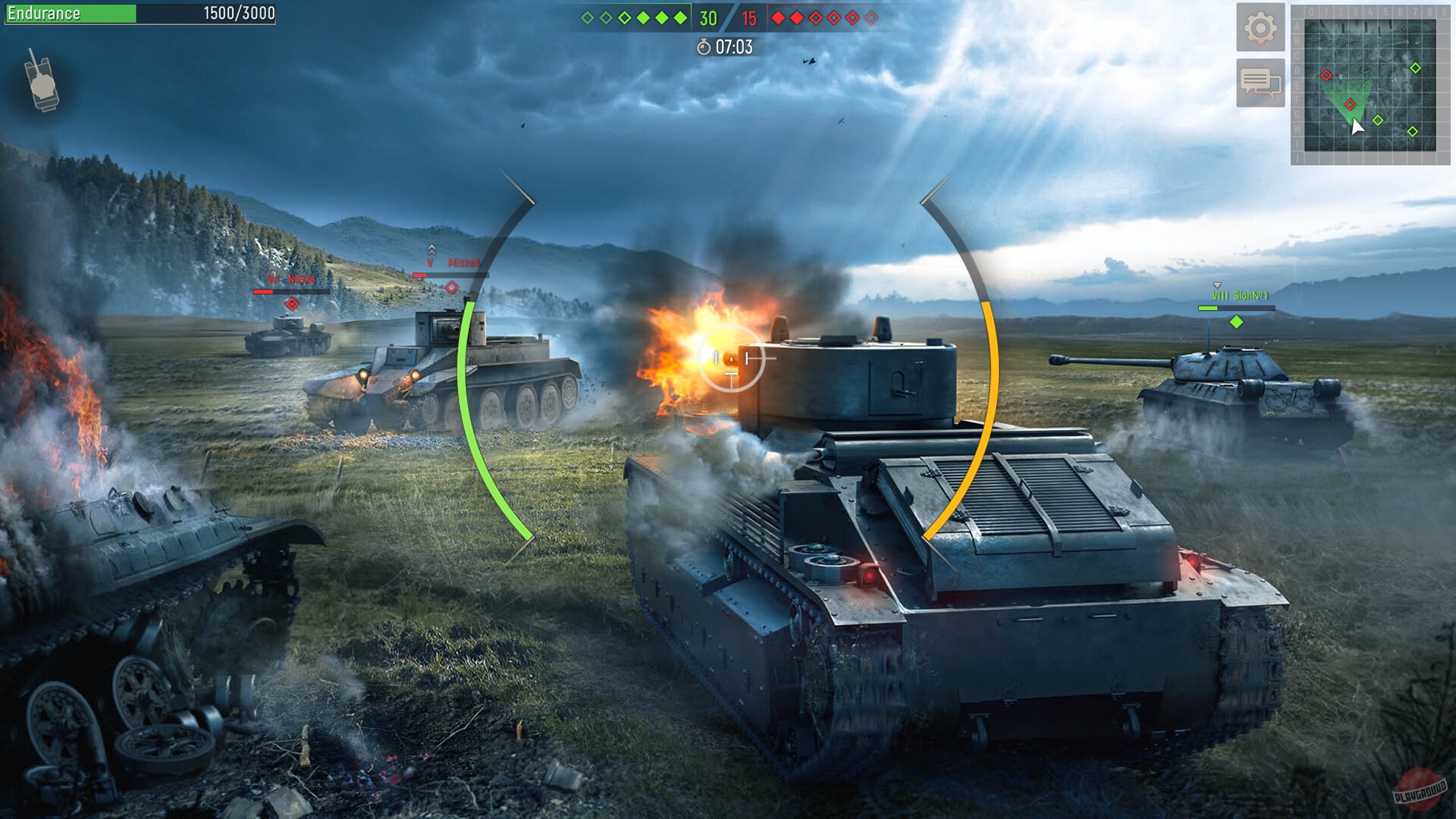 Скриншот из игры Battle Tanks: World War II - 4