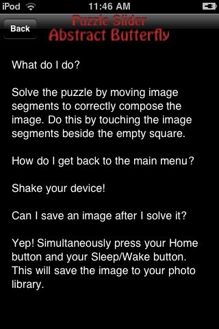 Скриншот из игры Abstract Butterfly Puzzle Slider - 1