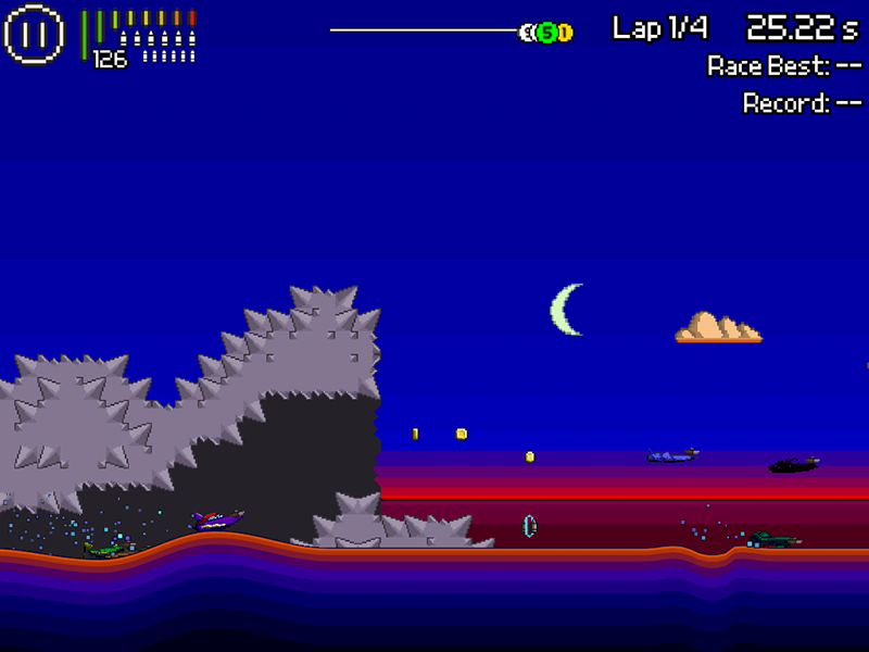 Скриншот из игры Pixel Boat Rush - 13