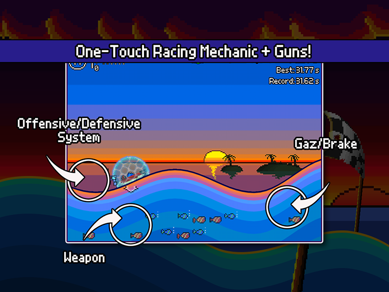 Скриншот из игры Pixel Boat Rush - 5