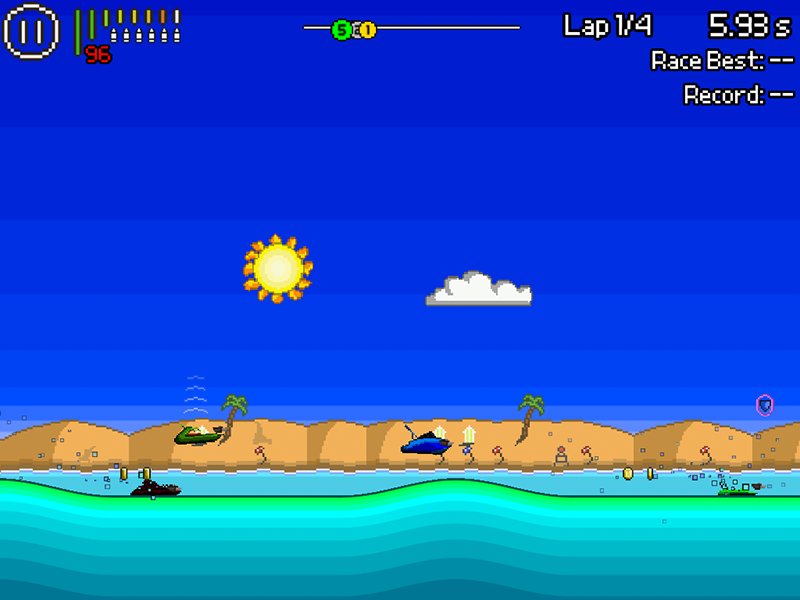 Скриншот из игры Pixel Boat Rush - 15