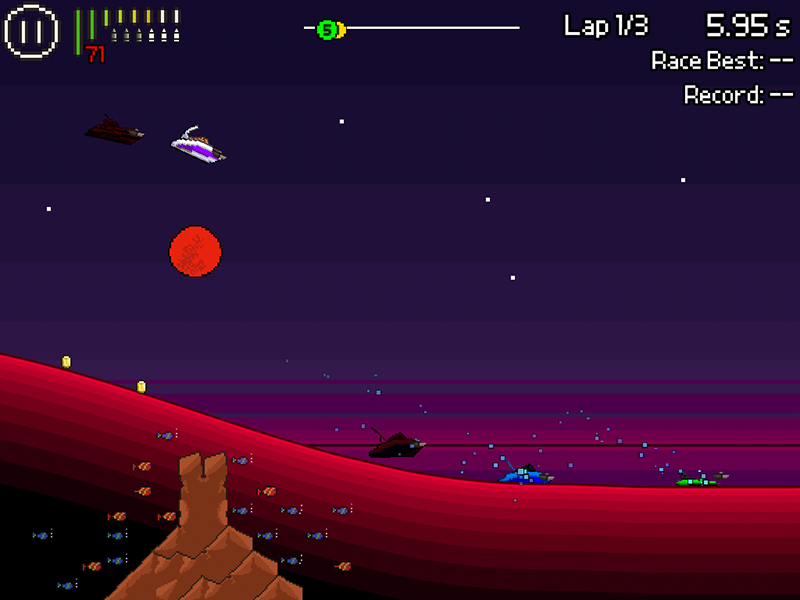 Скриншот из игры Pixel Boat Rush - 8