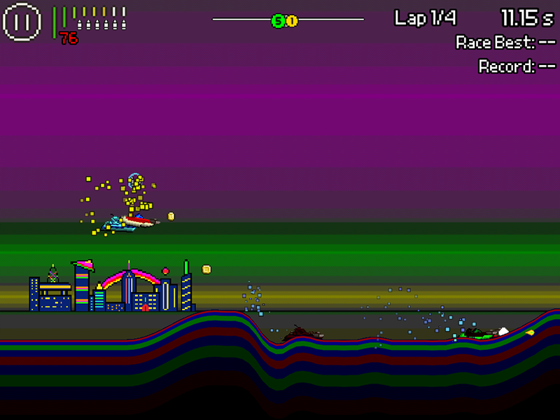 Скриншот из игры Pixel Boat Rush - 3