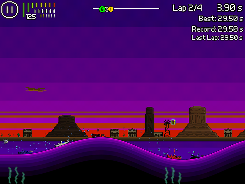 Скриншот из игры Pixel Boat Rush - 10