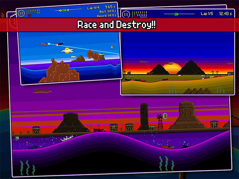 Скриншот из игры Pixel Boat Rush - 14