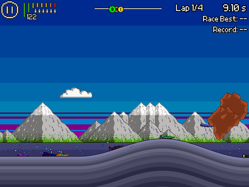 Скриншот из игры Pixel Boat Rush - 6