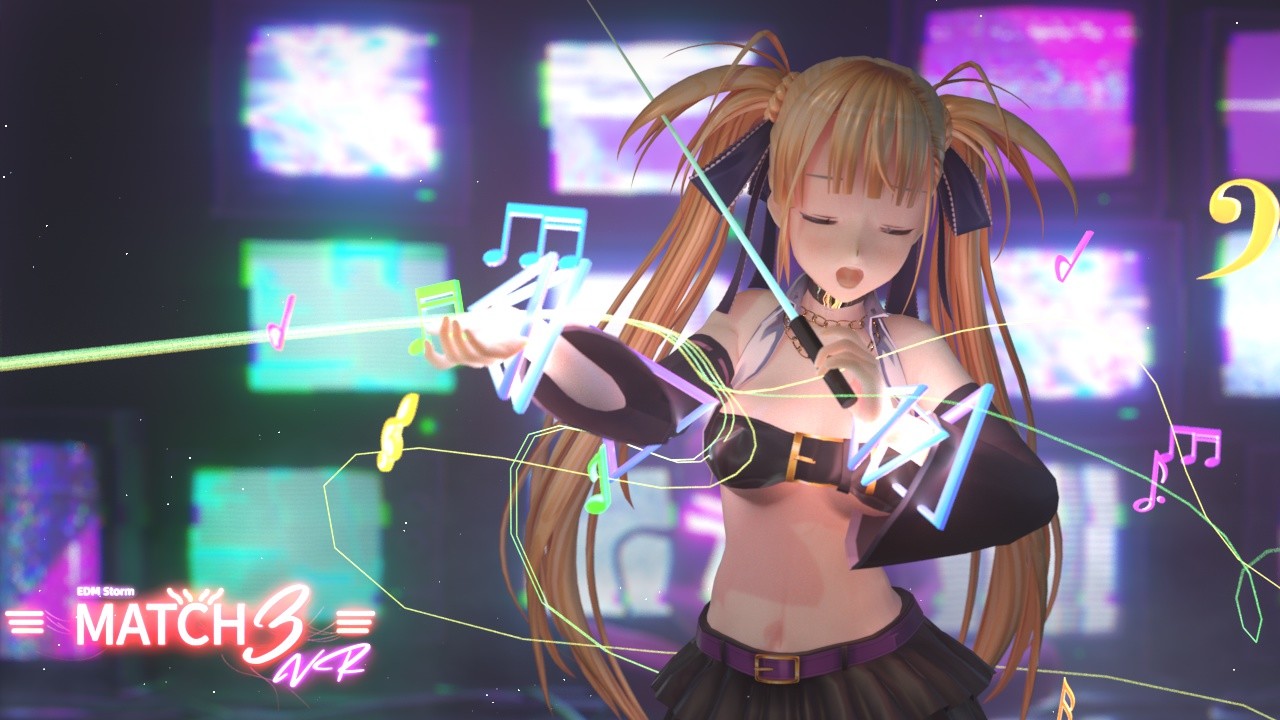 Скриншот из игры EDM Storm: Match 3 VR - 2