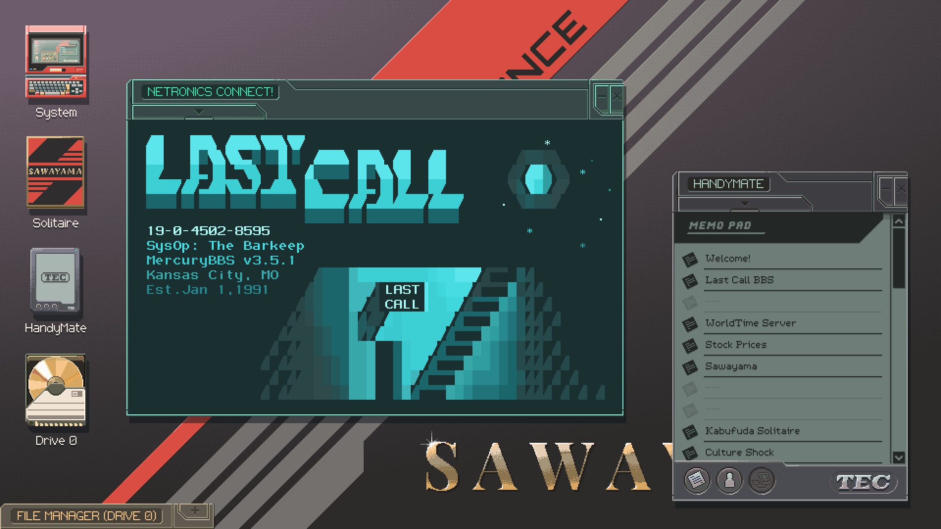 Скриншот из игры Last Call BBS - 11