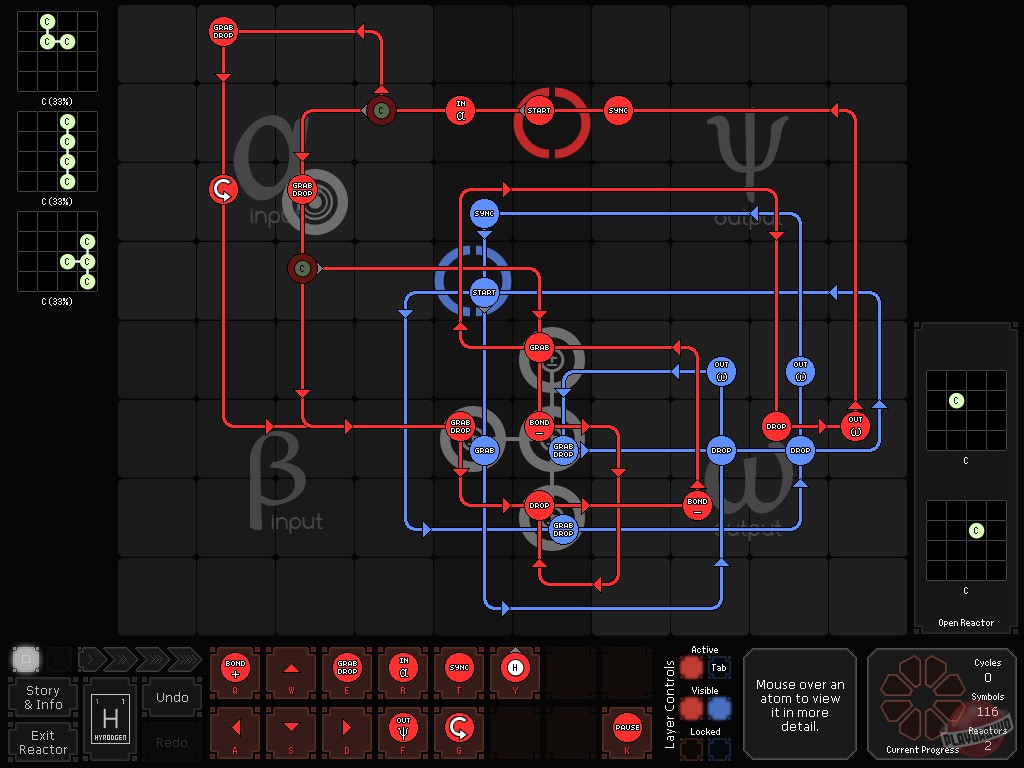Скриншот из игры SpaceChem - 7