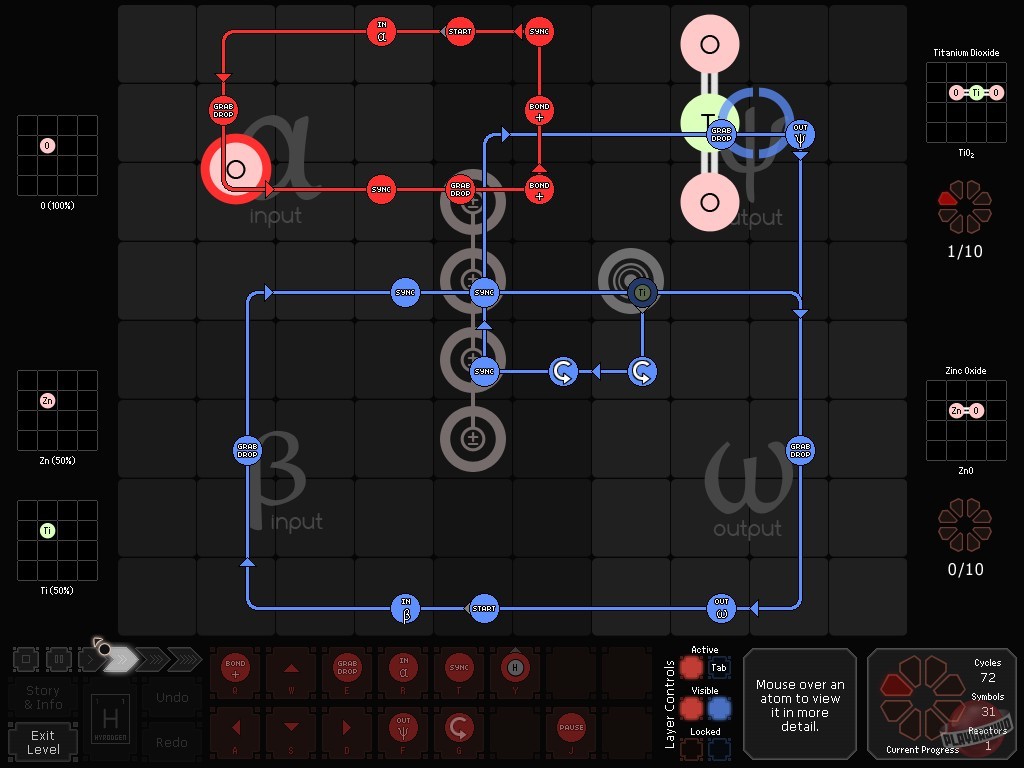 Скриншот из игры SpaceChem - 27