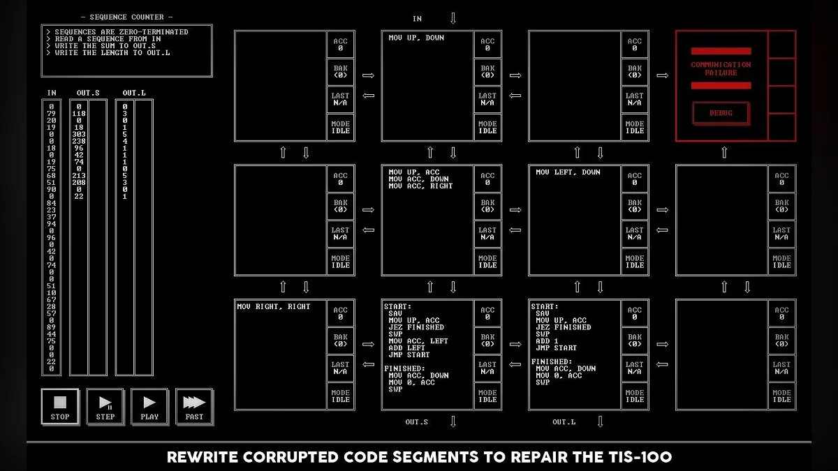 Скриншот из игры TIS-100 - 9