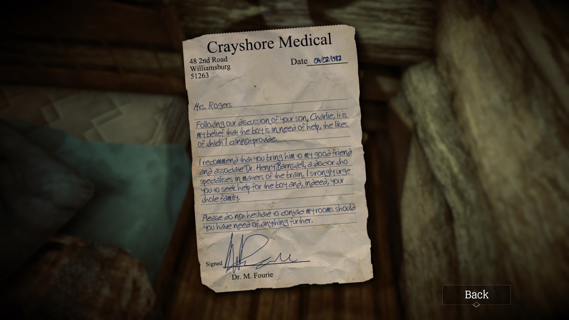 Скриншот из игры Among the Innocent: A Stricken Tale - 16