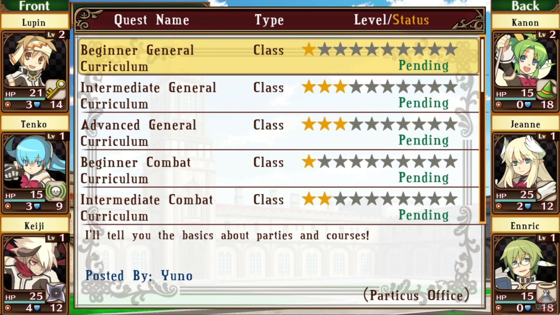Скриншот из игры Class of Heroes - 7