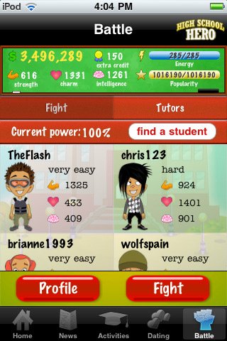 Скриншот из игры High School Hero - 5