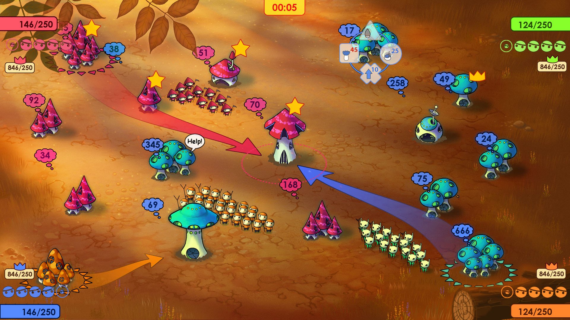 Скриншот из игры Mushroom Wars - 1